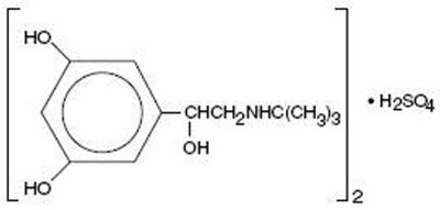 image description - terbutaline sulfate structure