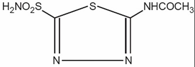 structural formula - acetazolamide for injection usp 1