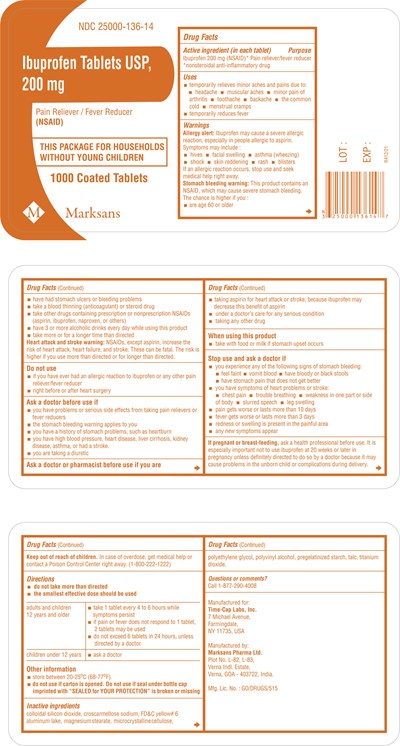 Ibu Tab 1000ct Bot Label