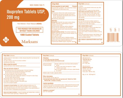 Ibu Tab 1000ct Pet Bottle Label