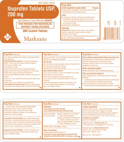 Ibu Tab 300ct Bottle Label