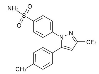 celecoxib-01.jpg Chemical Structure - celecoxib 01