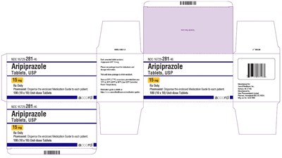 aripiprazole-15mg-100-tab-carton.jpg 15 mg-100 (10 x 10) Unit-dose Tablets - aripiprazole 15mg 100 tab carton