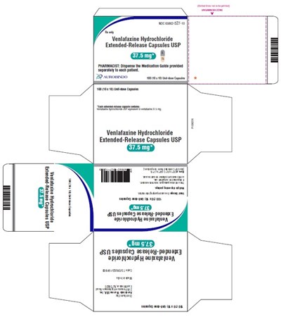 venlafaxine-fig5.jpg PACKAGE LABEL-PRINCIPAL DISPLAY PANEL - 37.5 mg Blister Carton (10 x 10 Unit-dose) - venlafaxine fig5