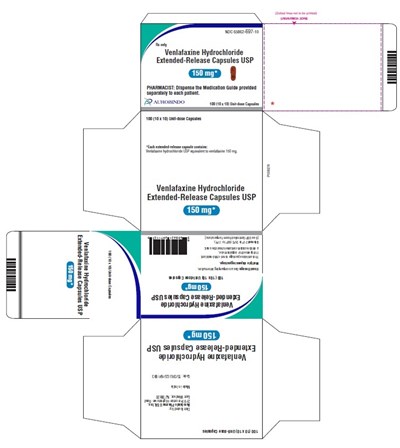 venlafaxine-fig9.jpg PACKAGE LABEL-PRINCIPAL DISPLAY PANEL - 150 mg Blister Carton (10 x 10 Unit-dose) - venlafaxine fig9