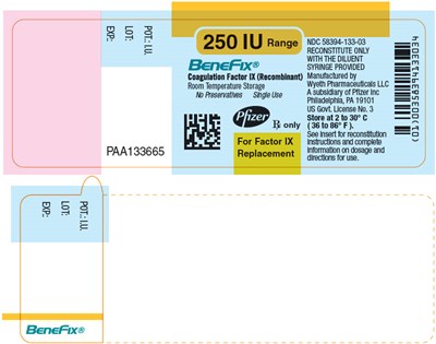 benefix-23.jpg PRINCIPAL DISPLAY PANEL - 250 IU SINGLE USE VIAL LABEL - benefix 23