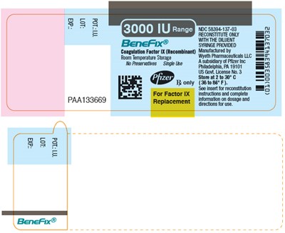 benefix-26.jpg PRINCIPAL DISPLAY PANEL - 500 IU SINGLE USE VIAL LABEL - benefix 26