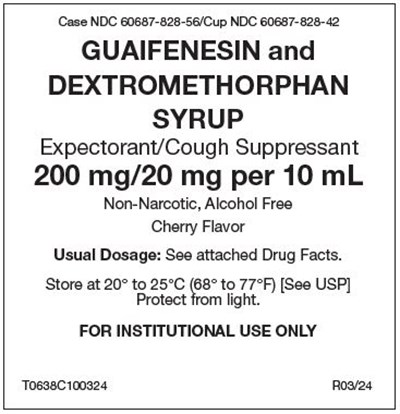 Guaifenesin And Dextromethorphan Syrup Label (Label)
