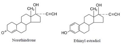 norethindrone-str.jpg Chemical Structure - norethindrone str