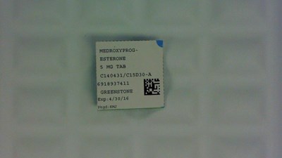Medroxyprogesterone 5 mg Tablet Label (6918937411)