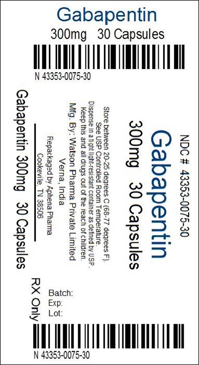 43353-0075-30.jpg Bottle Label 300mg - 43353 0075 30