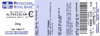 image of package label for 2 mg - 4663