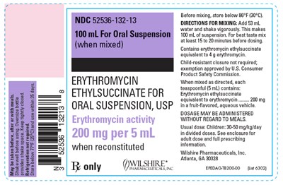 erythromycin-02.jpg PRINCIPAL DISPLAY PANEL - 400 mg per 5 mL Bottle Label - erythromycin 02