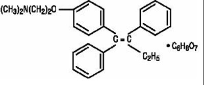 Structural Formula For Tamoxifen (8167a1b1 9a90 4d32 A025 Da77de32207e 01)