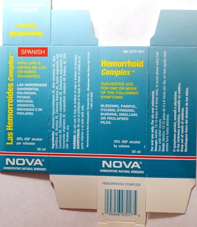 Hemorrhoid Complex Box (Nova Hemorrhoid Box)