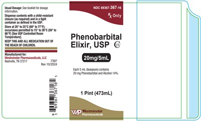 phenobarbital-02.jpg PRINCIPAL DISPLAY PANEL - 473 mL Bottle Label - phenobarbital 02