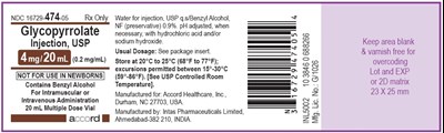 glycopyrrolate-injection-10.jpg Glycopyrrolate injection, USP 4 mg/20 mL (0.2 mg/mL) 10 x 20 mL Multiple Dose Vials - glycopyrrolate injection 10
