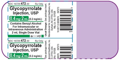 glycopyrrolate-injection-5.jpg Glycopyrrolate injection, USP 0.4 mg/2 mL (0.2 mg/mL) 25 x 2 mL Single Dose Vials - glycopyrrolate injection 5