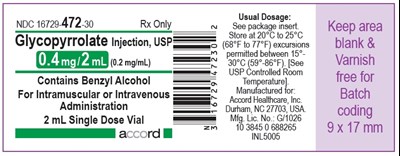 glycopyrrolate-injection-6.jpg Glycopyrrolate injection, USP 1 mg/5 mL (0.2 mg/mL) 5 mL Multiple Dose Vial - glycopyrrolate injection 6