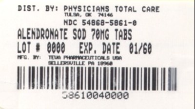 5861.jpg Alendronate Sodium Tablets USP 70 mg 4s Box - 5861