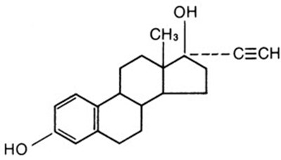 Ethinyl Estradiol Chemical Structure (Lowogestrel 02)