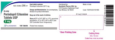 PACKAGE LABEL-PRINCIPAL DISPLAY PANEL - 2 mg (100 Tablet Bottle) - perindopril fig3