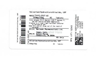Bottle Label 320 mg/ 25 mg (71610 0327 60)