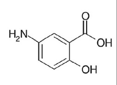 mesalamine-structure.jpg structure - mesalamine structure