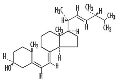 structure - ergocalciferol structure