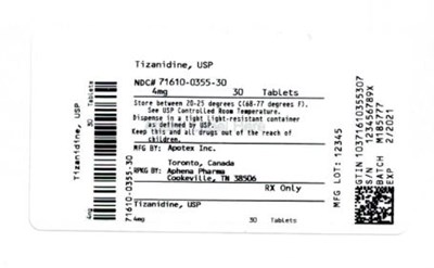 Bottle Label 4 mg (71610 0355 30)