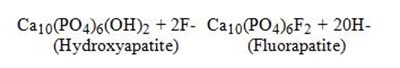 The Reaction May Be Expressed By The Equation: (hydroxyapatite) (fluorapatite) (Multi Vitamin Drops With Fluoride 025 mg 01)