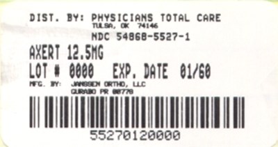 5527.jpg PRINCIPAL DISPLAY PANEL - 12.5 mg Tablet Carton - 5527