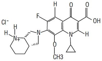Chemical Structure - moxifloxacin str
