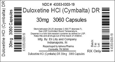 Bottle Label 30mg - 43353 303