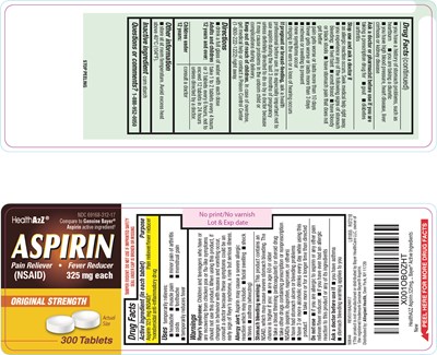 312   Health A2z Aspirin 325mg 1