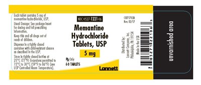 memantine-hydrochloride-tablets-10.jpg 5 mg 60 count bottle label - memantine hydrochloride tablets 10