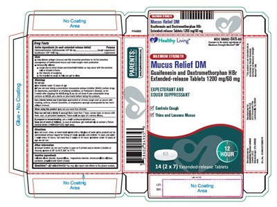 guaifedextro-fig1.jpg PACKAGE LABEL-PRINCIPAL DISPLAY PANEL - 1200 mg/60 mg 14 (2 x 7) Tablets Carton Label - guaifedextro fig1