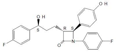 ezetimibe structural formula - image 01