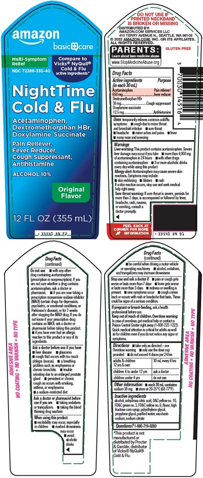 Nighttime Cold &amp; Flu Label (Image 01)