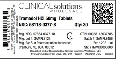 Tramadol HCl 50mg Tablets 30 Count Blister Card (Tramadol 4)