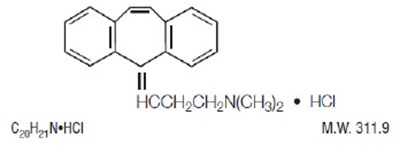 Structural-formula (Cyclobenzaprine HCl Tablets A071611 1)