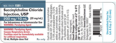 Vial Label - succinylcholine chloride injection 2