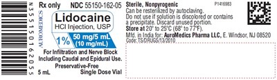 lidocaine-fig3.jpg PACKAGE LABEL-PRINCIPAL DISPLAY PANEL - 1% 50 mg/5 mL (10 mg/mL) - 5 mL Container Label - lidocaine fig3