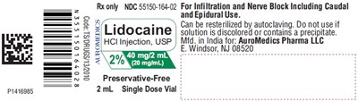 lidocaine-fig7.jpg PACKAGE LABEL-PRINCIPAL DISPLAY PANEL - 2% 40 mg/2 mL (20 mg/mL) - 2 mL Container Label - lidocaine fig7