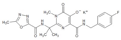 isentress-01.jpg Chemical Structure - isentress 01