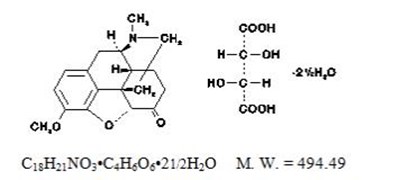 Hydrocodone Bitartrate Chemical Structure - hydro apap 02