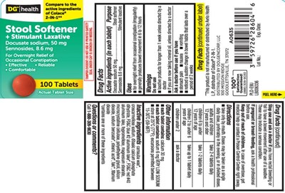 Docusate Sodium 50 mg, Sennosides 8.6 mg (Stool With Laxative 8 6 Red Tablet 1)