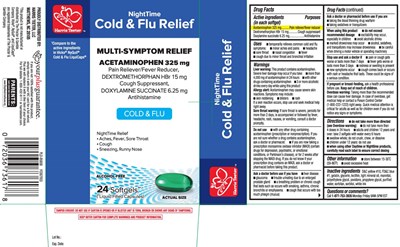 Acetaminophen 325 mg, Dextromethorphan Hbr 15 mg, Doxylamine Succinate 6.25 mg (Nighttime No Pse Pe Softgels Pur 1)