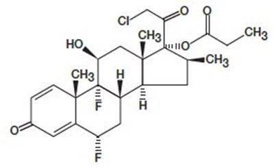 halobetasol propionate chemical structure - structure