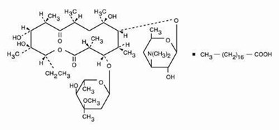 Chemical Structure Of Erythromycin Stearate (Erythrocin Stearate Structure)